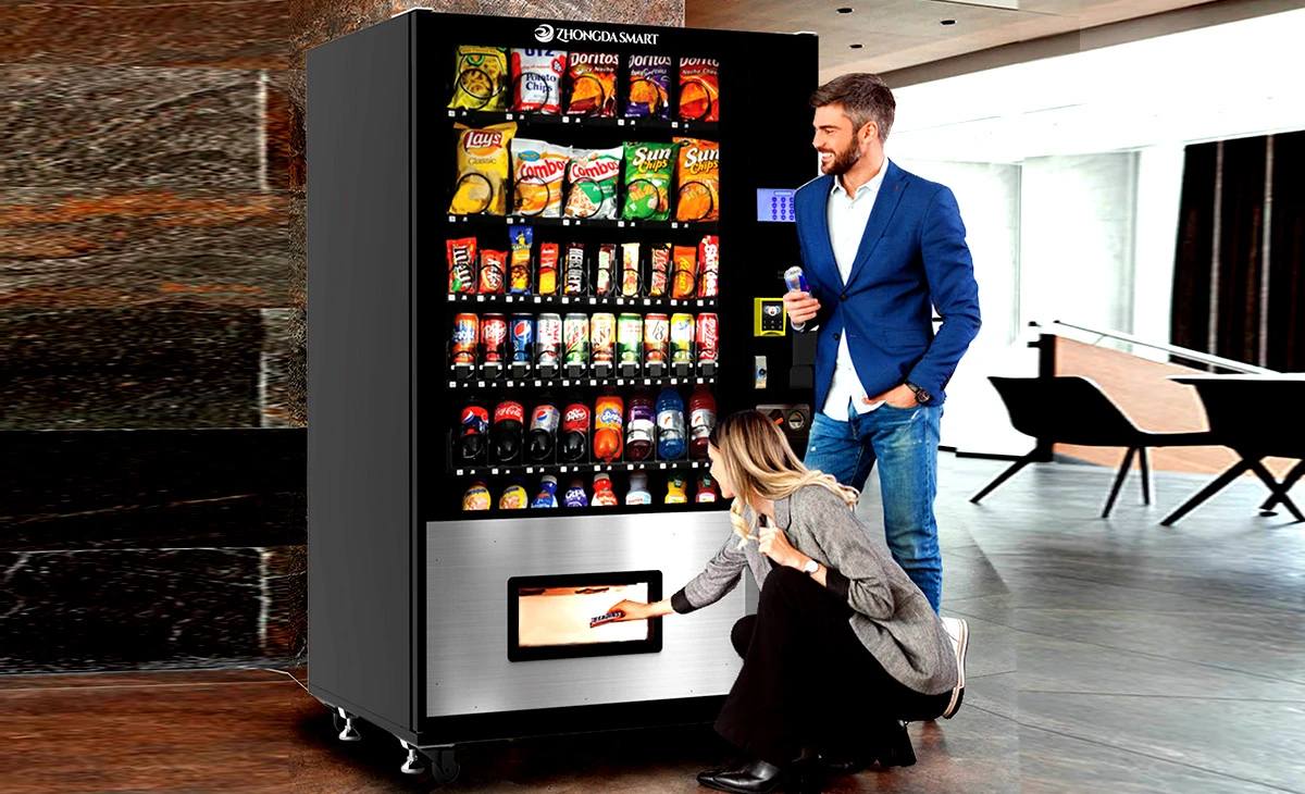 Distributeur boissons fraîches avec gestion à distance connectée. Distributeur boissons fraîches avec gestion à distance connectée.