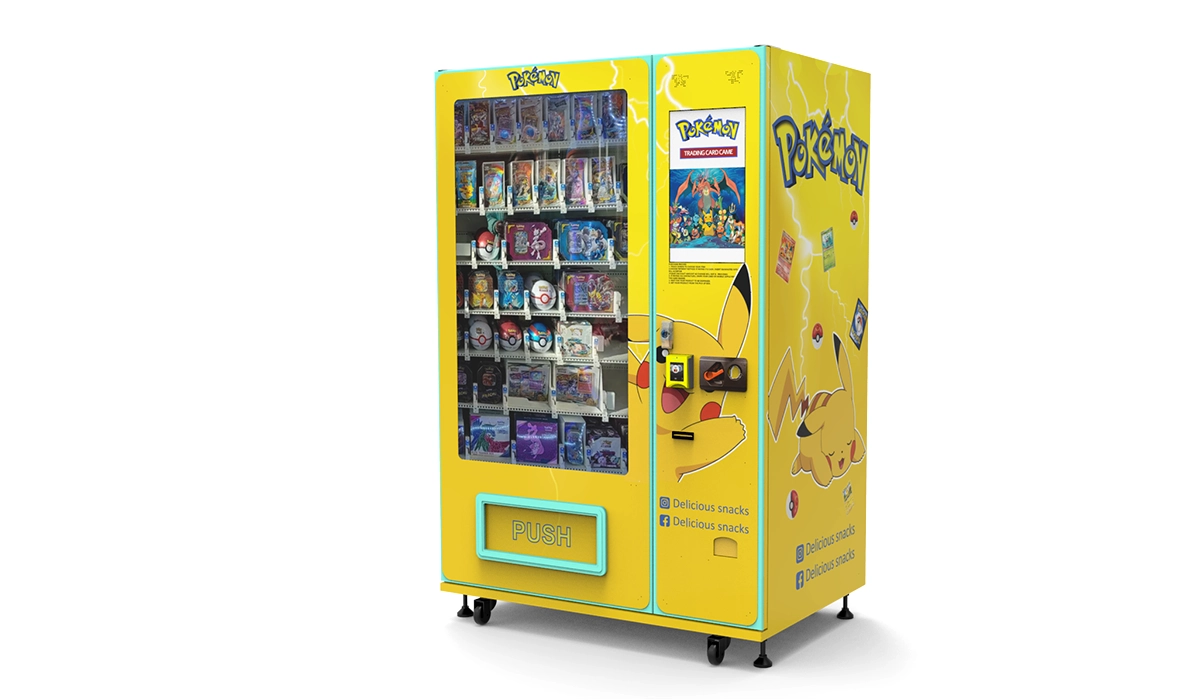 Distributeur boissons fraîches compact pour commerce de proximité.