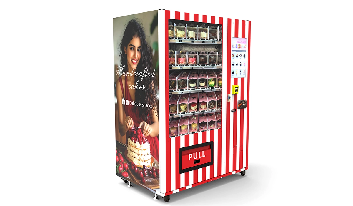 Distributeur de snacks et boissons combinés pour open space. Distributeur de snacks et boissons combinés pour open space.