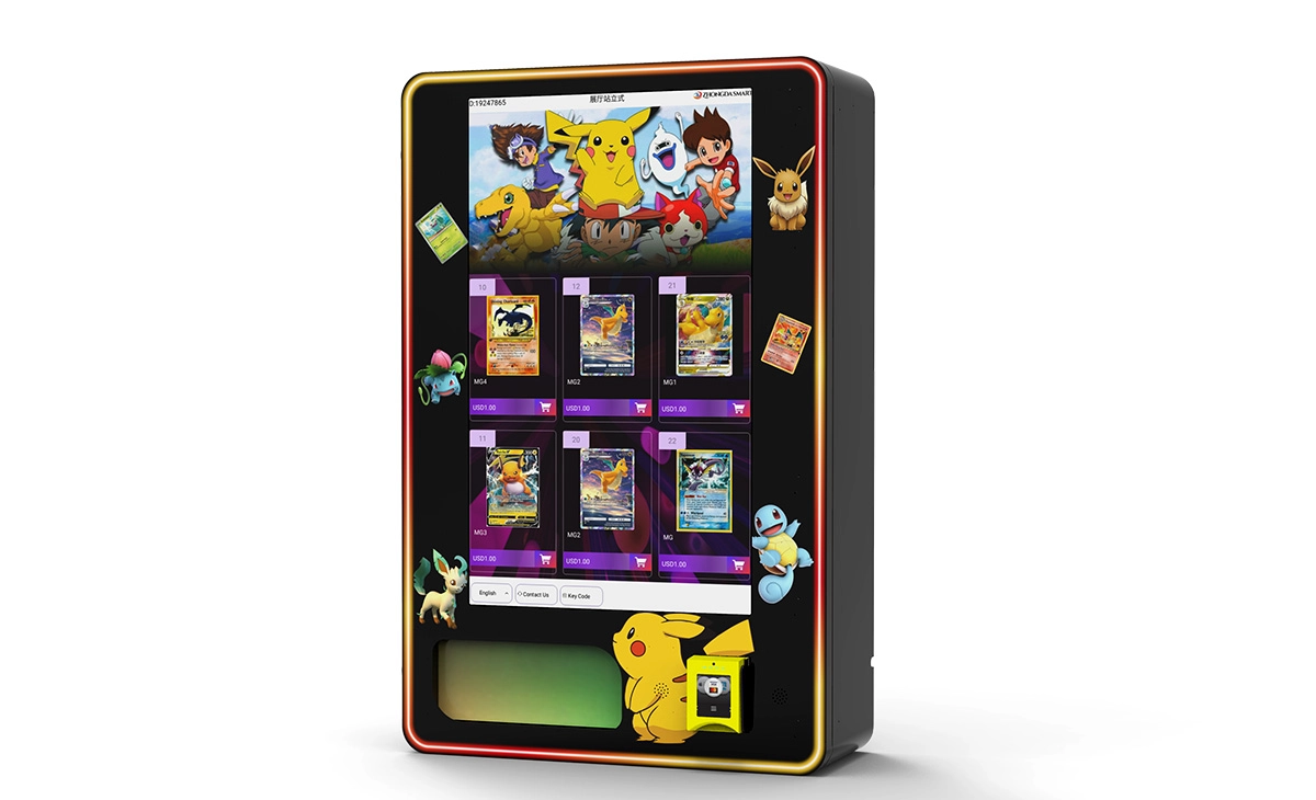 Distributeur de carte automatique avec personnalisation et impression instantanée.